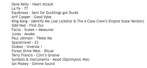 waynobrien's tweet photo. fun and felt like condensing four hours into one hour.. tracklist: https://t.co/ffYOflWWDD