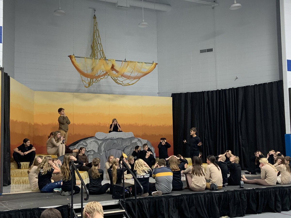 When the musical cast organizes an activity during break and gives the directors a rest! What great kids!