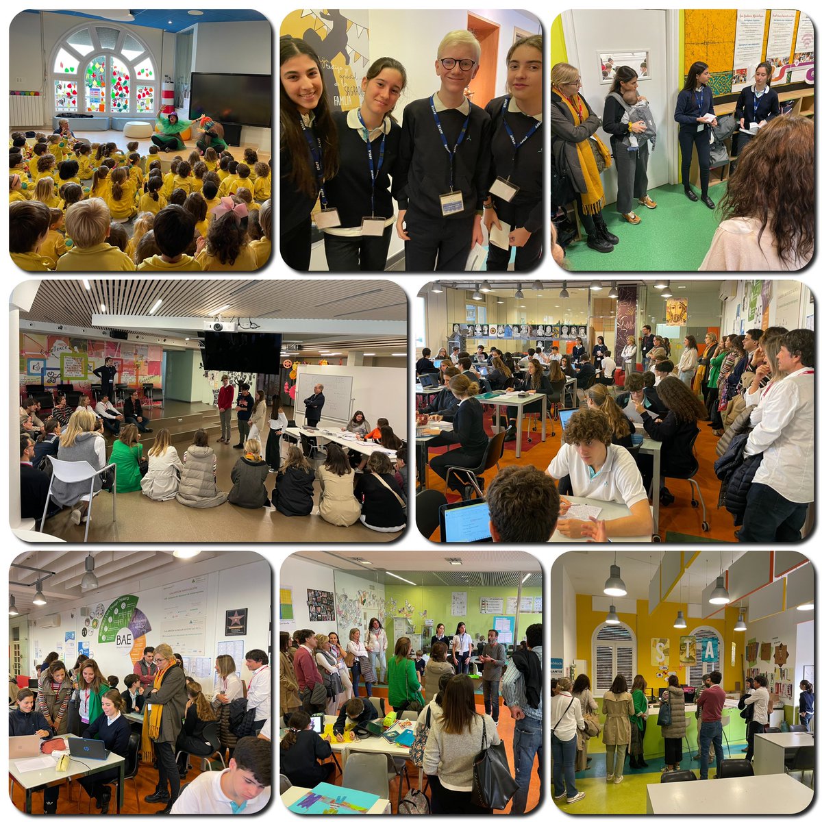colemontse's tweet photo. Hoy un nuevo #FamilyStudyTour! Hemos compartido parte de la mañana con muchas familias #SelloColeMontse! ¡Cómo nos gusta que nos acompañen y vean todas las etapas en acción, y presentadas por los propios alumnos! #MuchasGracias https://t.co/o4lh1DPApX
