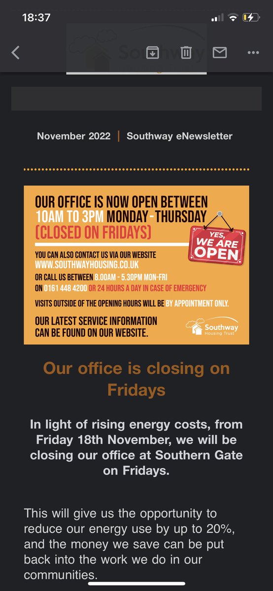 My Housing Association decides to shut their offices to save money…

Meanwhile they told me that the only way to reduce mould in my home and kids room is to open the windows and put the heating on #mould #housingassociation #landlord #awaabishak #damp #manchestereveningnews