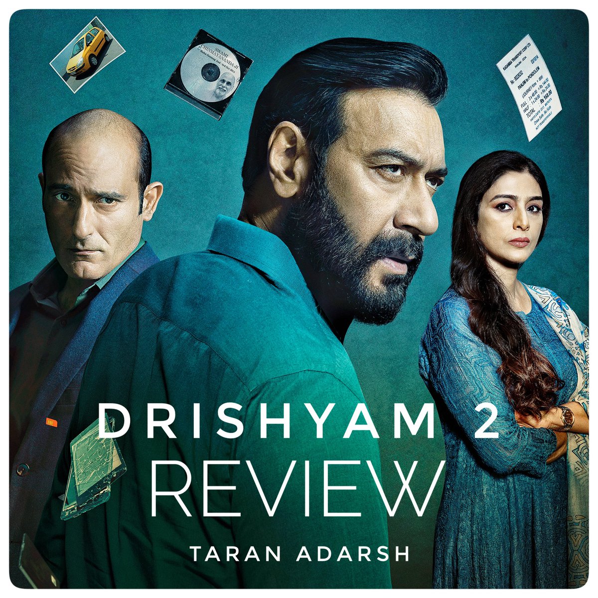 #OneWordReview...
#Drishyam2: POWER-PACKED.
Rating: ⭐⭐⭐⭐️
#AjayDevgn. #AkshayeKhanna. #Tabu. #ShriyaSaran… Powerhouse actors in a power-packed film… Director #AbhishekPathak delivers a fantastic thriller… The fiery confrontations cast a spell… DON’T MISS. #Drishyam2Review