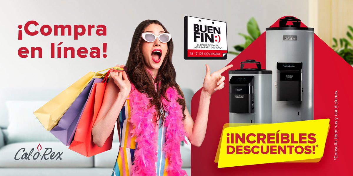 ¡Aprovecha el último día del Buen Fin!

Aún puedes adquirir tu Calorex. Compra de manera segura, en línea, desde la comodidad de tu hogar. 
👉 calorex.com.mx/promociones ✨