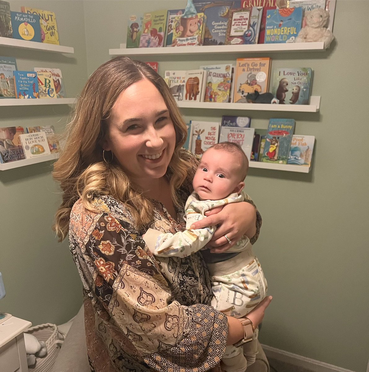 Mama’s first day of school! It was sad to say goodbye to this little one, but I was so excited to see all “my other kids” at school. ❤️ Love my job!