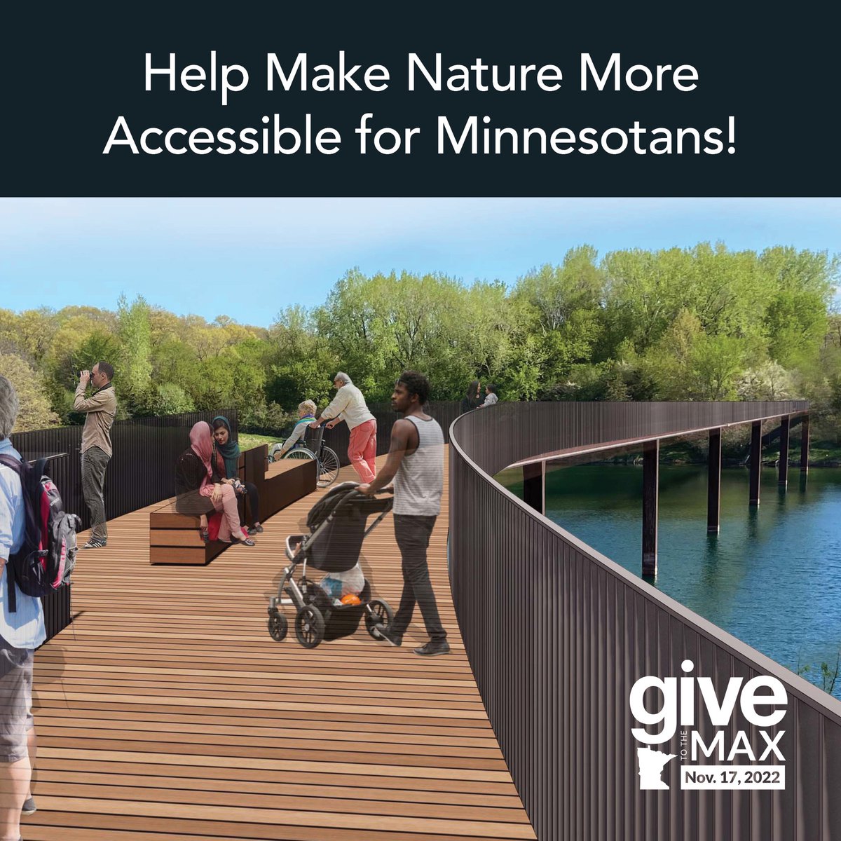 On MN’s biggest day of generosity, you can help more Minnesotans access the natural world. You’ll support accessibility at the #MNZoo and help bring forth new projects like the Treetop Trail, you'll connect people with nature and wildlife. bit.ly/3Dd4JqD #GTMD22 #MNZoo
