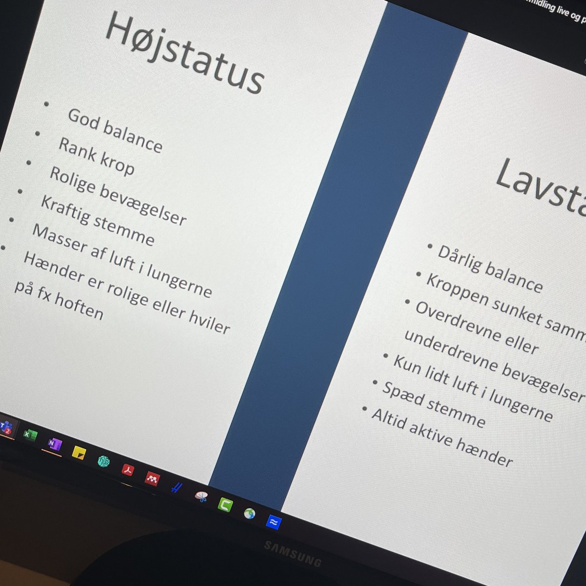 Vil øve mig i at have mere højstatus i min #forskningsformidling ☝🏻 guldkorn fra <a href="/VittingSeerup/">Sabrina Vitting-Seerup</a> på #formidlingsakademiet <a href="/VSelskab/">Kongelige Danske Videnskabernes Selskab</a>