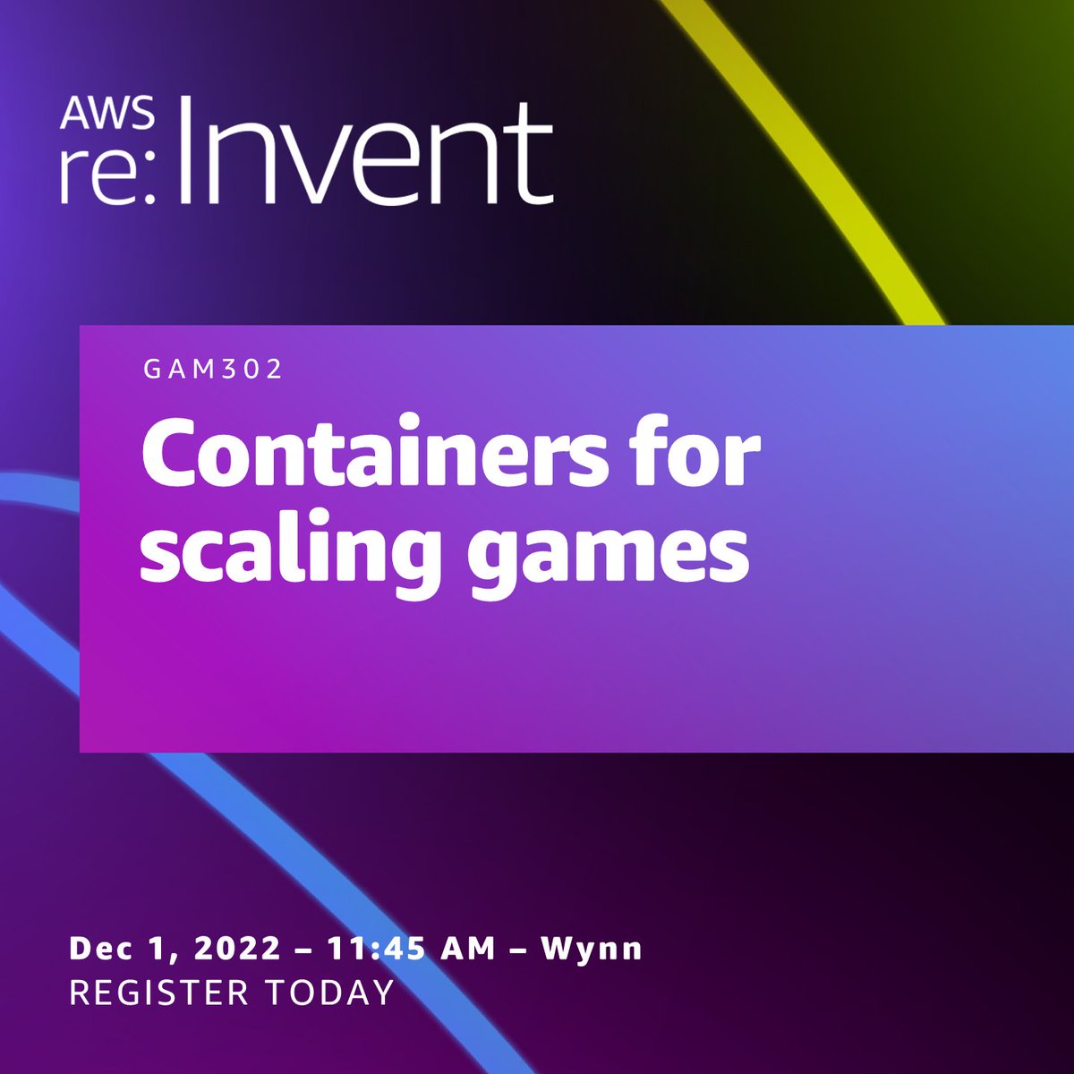 AWSGameTech's tweet photo. Workshop alert! Gain practical skills for how to deploy game servers to Kubernetes while meeting CPU and memory requirements, integrate matchmaking, & utilize container scans in CI/CD pipelines. You must bring your laptop to participate. Register https://t.co/5gfisDCf0A #gameddev https://t.co/Xs4a9fngwd