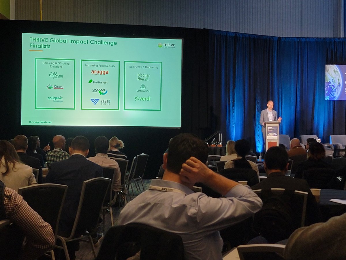Soilgenic's tweet photo. Today Soilgenic will present our #ClimateImpact technology at the #svgthrive #globalimpact conference in San Jose, California.  Improving fertilizer efficiency and reducing #GHG emissions is critical for our world. https://t.co/vLubSRi5Fp