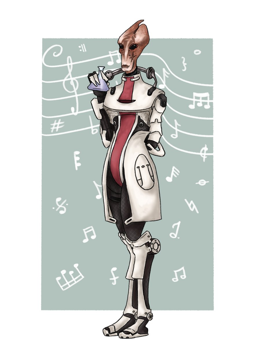 naiitiel's tweet image. He really was the very model of a Scientist Salarian.

#MassEffect #BioWare