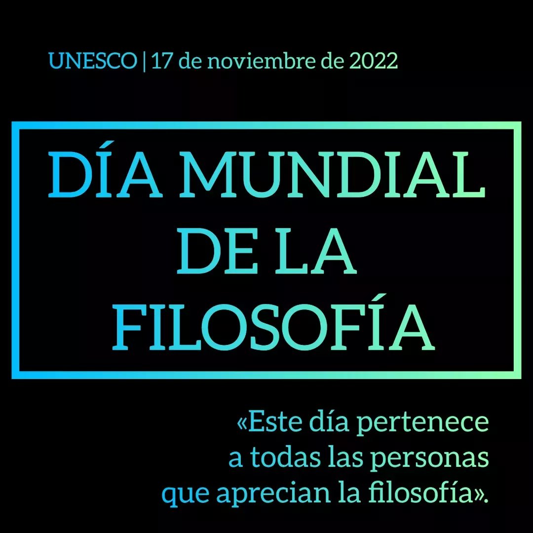 Filo_Aletheia's tweet photo. 🦉 FELIZ DÍA MUNDIAL DE LA FILOSOFÍA A TODOS/AS 🙌🏼 🦉
#filosofía #aletheia #filosofia #filosofos #filosofas #díamundialdelafilosofía #diadelafilosofia #cultura #saber #sabiduria #amor #philosophy #frases #frasesfilosoficas https://t.co/M2UiM6OqTd