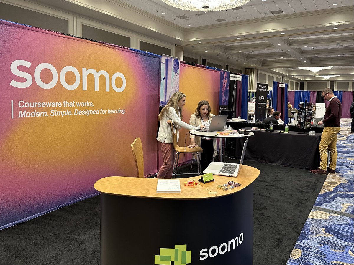 SoomoLearning's tweet photo. Stop by the #SoomoLearning booth at #NCA2022 to record an impromptu speech in our interactive #publicspeaking text. We have prizes!🎉 https://t.co/fARsDAfRGx