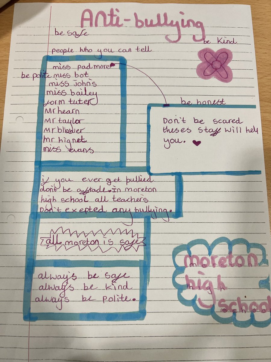 Celebrating #AntiBullyingWeek with my Year 8 CE class today as well as receiving  a lovely poster off Lilly-May! Students made their pledges to help support anti-bullying! <a href="/MrsVJRobertson/">MrsRobertson</a> @MoretonSchool