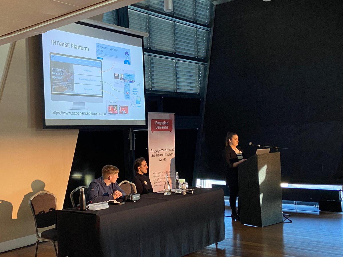 Delighted to have the opportunity to present the INTenSE project <a href="/INTenSEConsort1/">@INTenSE_Project</a> with <a href="/KealPsych/">Kealan</a> at the International Dementia Conference  yesterday. Thanks to <a href="/EngagingDemIrl/">Engaging Dementia</a> for organising such an excellent, informative event. 👏 #14dementiaconference