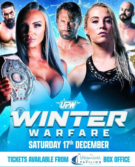 #UpcomingShow 

@UltimateProUK #WinterWarfare Sat 17 Dec 22 #Weymouth at #WeymouthPavillon w/ @nwa @Kamille_brick & @Thomas_Latimer_

Get your tickets now - weymouthpavilion.com/book-online/42…

Show preview Blog - jonswrestleview.blogspot.com/2022/10/upw-wi…

#Wrestling #ProWrestling #NWA #Kamille #ThomLatimer
