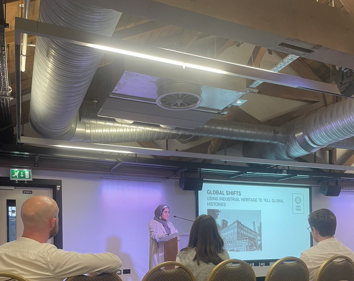 SibiaAkhtar's tweet image. Today, I was invited to present my research with my Global Threads colleagues at the Science Museum Group conference!
I shared my case study research on Elk Mill, Oldham, &amp;amp; its global significance.
So grateful for this opportunity ☺️❤ #TextilesConf22 @AzizFndn
@Diversehistory2