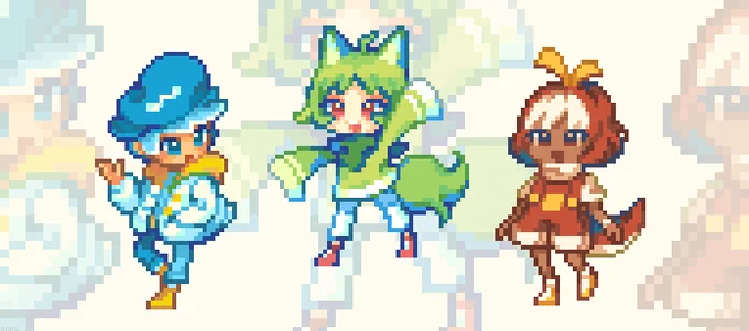 i hope everyone enjoys their games tomorrow!#pixelart #PokemonScarlet #PokemonViolet 