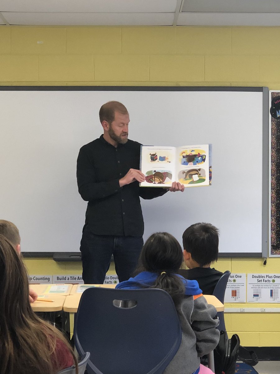btomasek18's tweet photo. Thank you to John Bray author of The End for visiting @ParkViewCCSD89 today. We loved your book and all your answers to our great questions. https://t.co/QiylyDLXtj