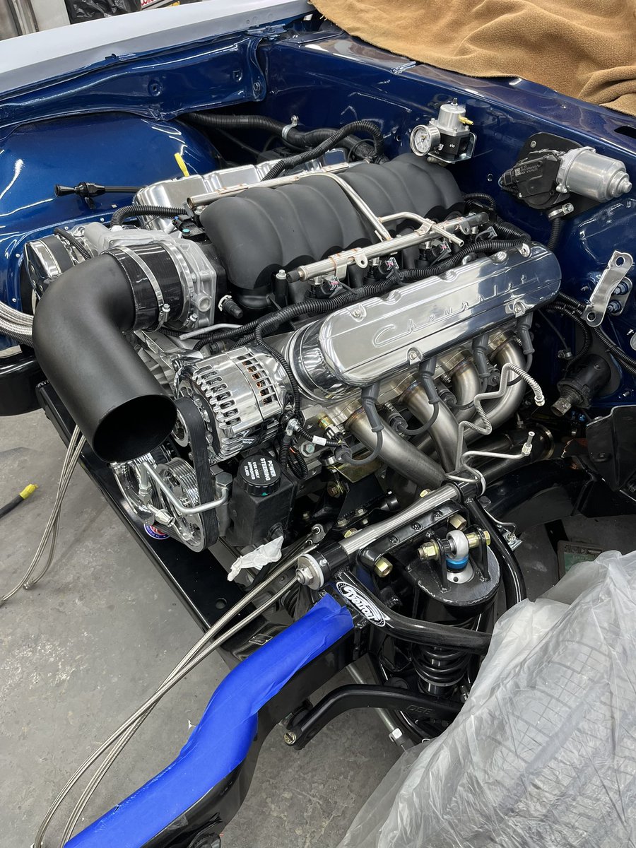 LS3 in the ‘68 RW Camaro, ready to wire and fire.