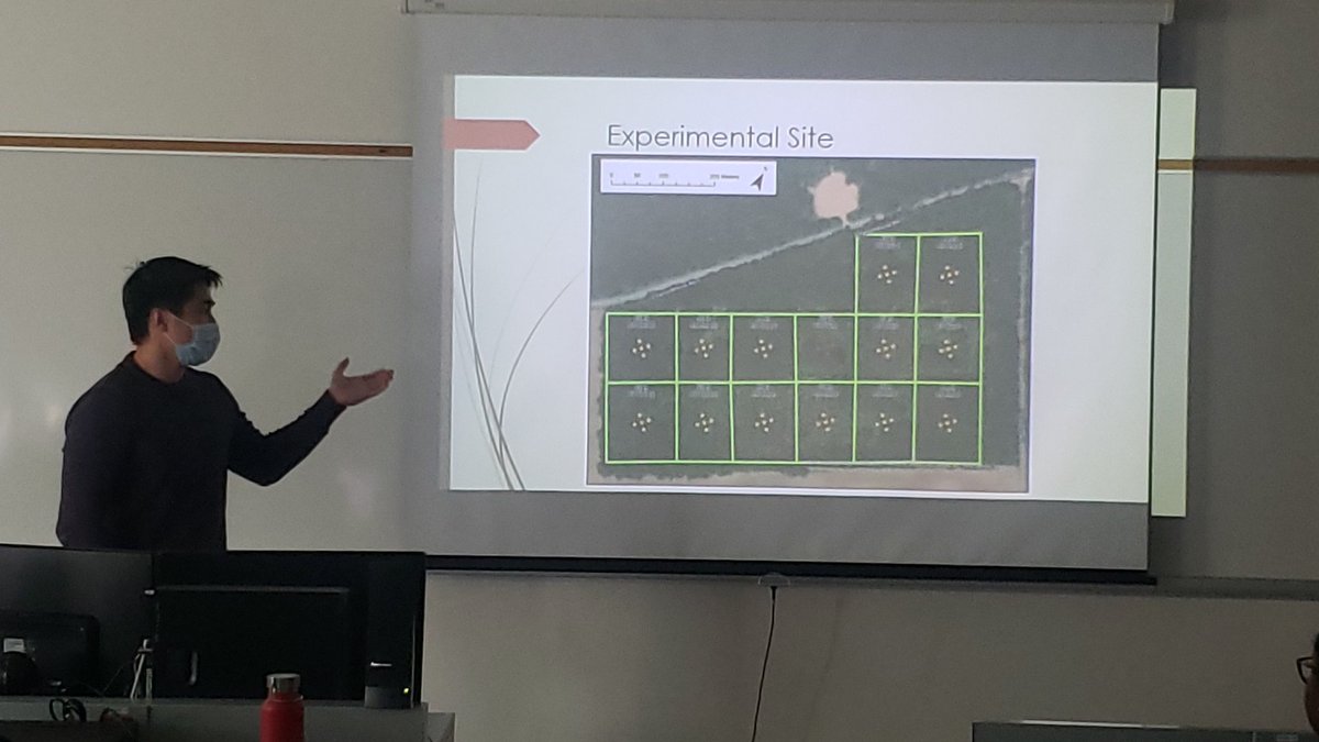 #GISDay Kangyu So from <a href="/AlemuGonsamo/">Alemu Gonsamo</a> research lab presenting his work!