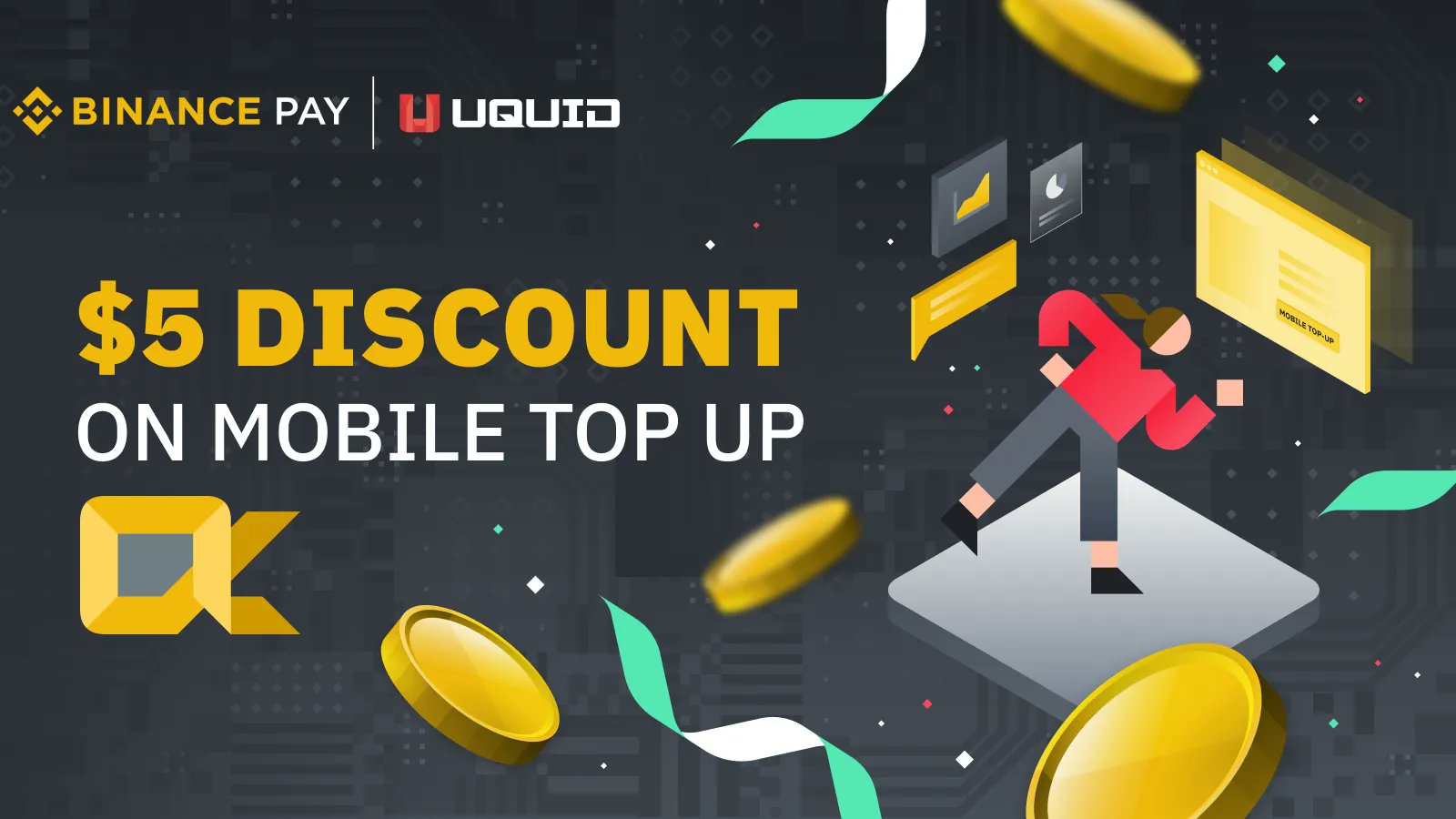 Binance on Twitter "Enjoy up to 5 discount on mobile topups with