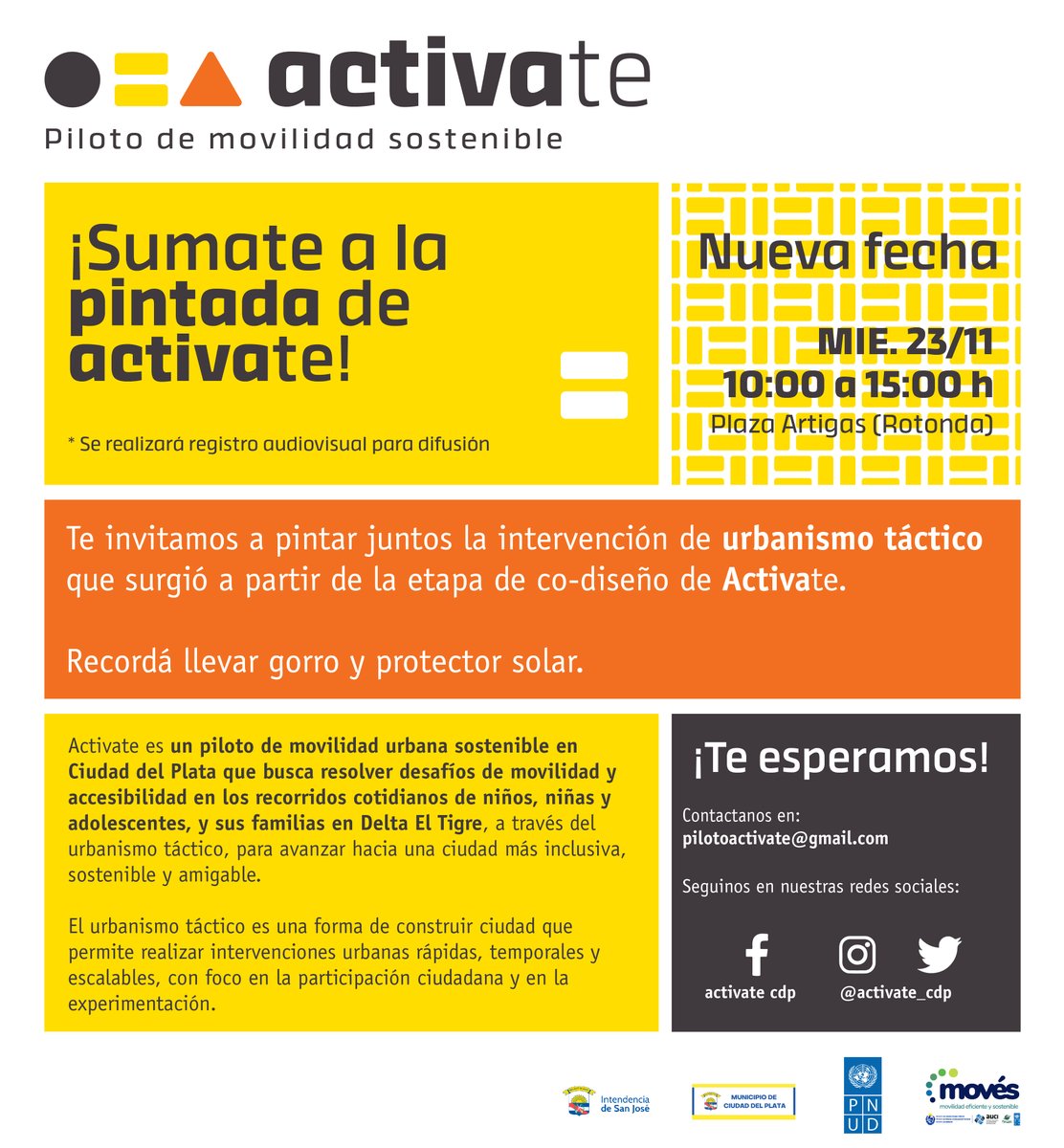 ¡Se viene la segunda parte de la pintada de Activate!
¡Te esperamos!