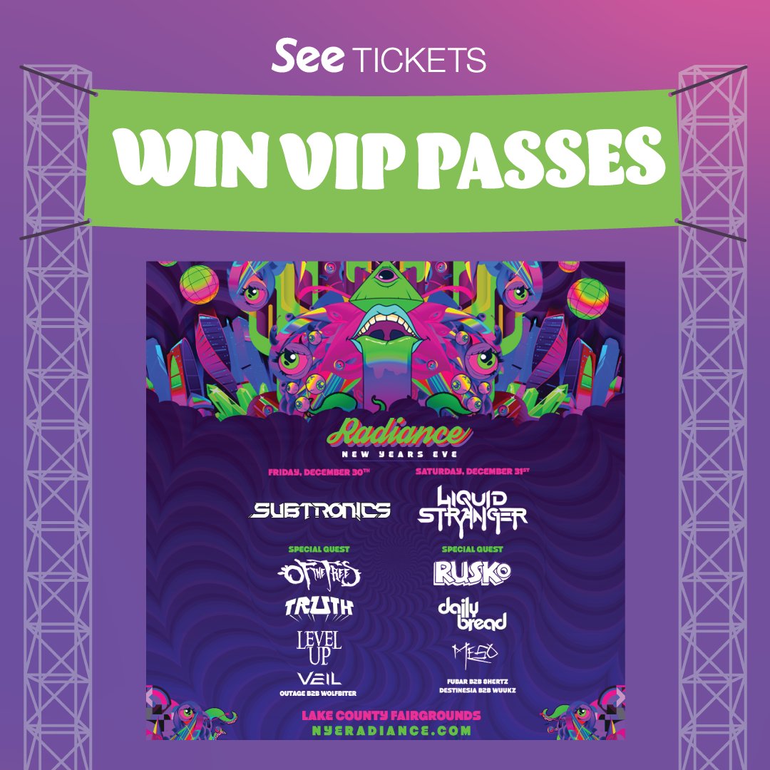 📢📢📢We're giving away two Weekender GA Passes to <a href="/radiancenye/">RadianceNYE</a> taking place December 30-31. Each step is another entry, so if you complete all 5, it increases your chances of winning! Head over here to enter. 📲hubs.li/Q01sBLt-0