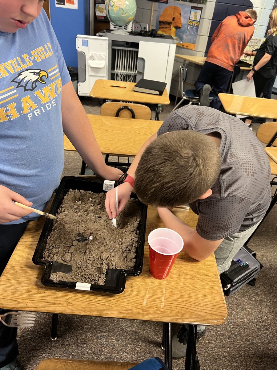 LynnvilleSully CSD on Twitter "6th graders got to excavate some