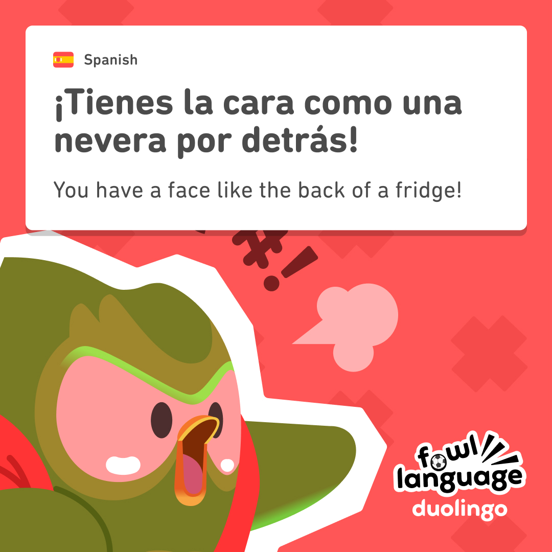 duolingo's tweet photo. @SideOrSmth #FowlLanguage https://t.co/j5JKCTPiQW