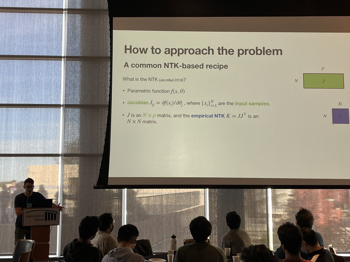 Our first contributed speaker Simone Bombari  #deepmath2022