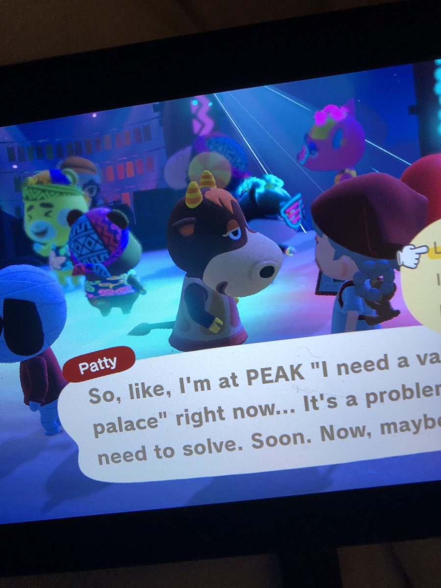 monokecenter's tweet photo. the cow named PATTY wants a place with a grill. nintendo this is FOUL 😭 https://t.co/IwvGydU4no