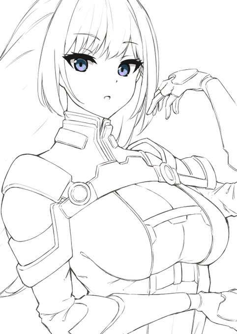線画大変や…
水着ばっか描いてきた弊害が 