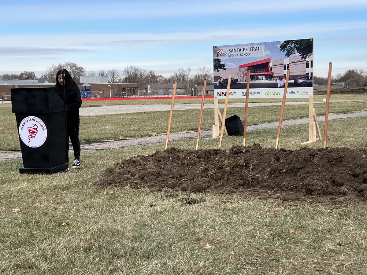 Jim McMullen (@drmac2016) on Twitter photo Exciting, but cold, morning as we quickly broke ground for the new Santa Fe Trail MS! Thankful to our community for their support of the 2022 Bond! Let’s get this thing built!
<a href="/YeagerBrent/">Dr. Brent Yeager</a> <a href="/sftcyclones/">Santa Fe Trail Middle School</a> <a href="/olatheschools/">Olathe Public Schools</a> <a href="/BeckyGrubaugh/">Becky Grubaugh</a> Exciting, but cold, morning as we quickly broke ground for the new Santa Fe Trail MS! Thankful to our community for their support of the 2022 Bond! Let’s get this thing built!
<a href="/YeagerBrent/">Dr. Brent Yeager</a> <a href="/sftcyclones/">Santa Fe Trail Middle School</a> <a href="/olatheschools/">Olathe Public Schools</a> <a href="/BeckyGrubaugh/">Becky Grubaugh</a>