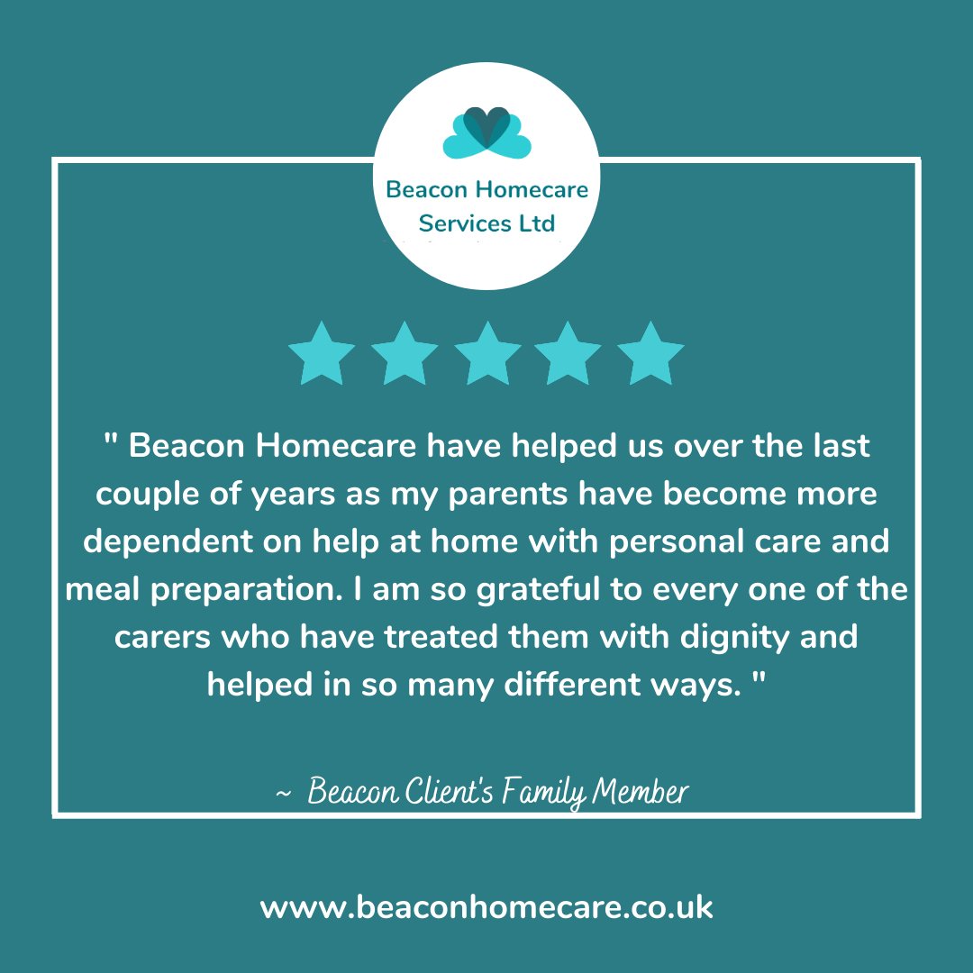 ⭐⭐⭐⭐⭐
We are truly grateful for the fantastic testimonials left by our client’s family members

We operate care services in 📍Penrith, 📍Carlisle, 📍Eden Valley other surrounding areas.

🌐bit.ly/beaconhomecare

#homecare #cumbriacare #seniorcare #carejobs #cumbriaservices