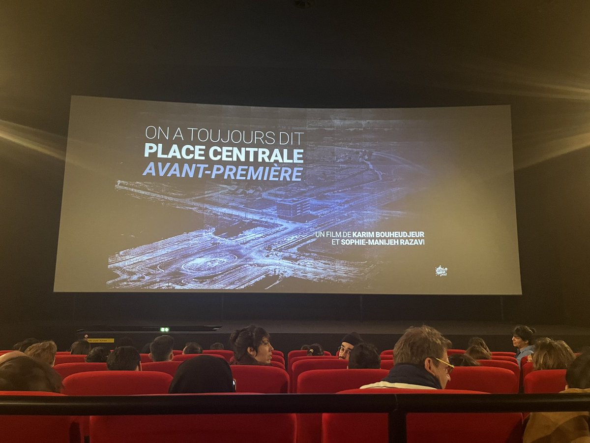 3asseh's tweet photo. Au cinéma pour la projection du documentaire sur la place Mendès France #Nantes #SaintHerblain realisé par @Cafeprod44 et intitulé « On a toujours dit Place Centrale ». https://t.co/hSjr0XDmLk