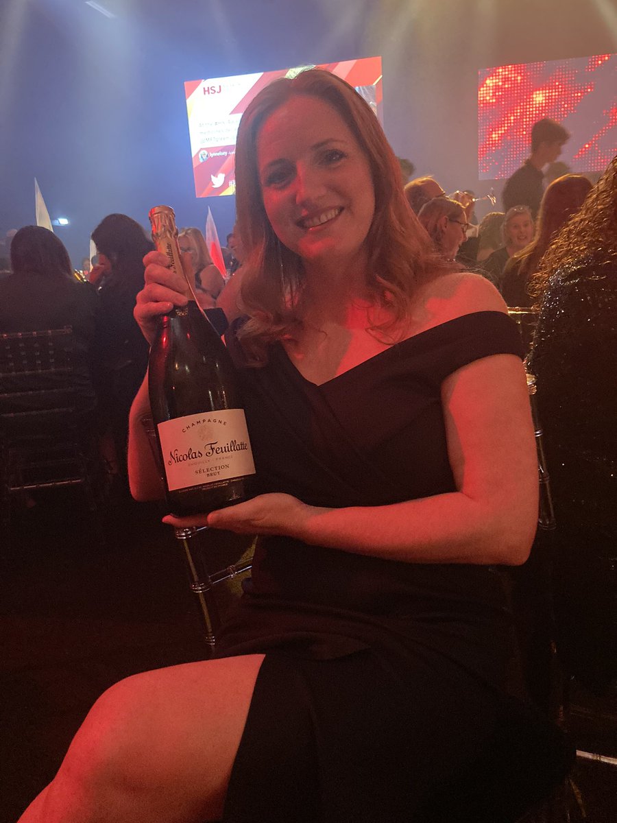Excited to be at #HSJAwards with <a href="/RotherhamNHS_FT/">The Rotherham NHS FT</a> team work makes the dream work. good luck to everyone here tonight. cheers 🥂