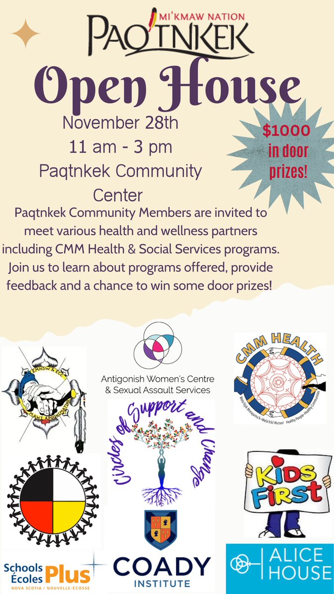 Join us for the Paqtnkek Open House on November 28th!