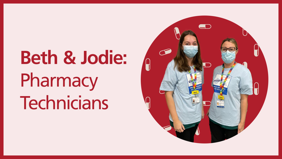 In #WAAW2022 Pharmacy Technicians Beth and Jodie pledge: 

"When counselling outpatients about their antibiotics, to always tell them to finish the full course even if they feel better, to ensure that infections are fully treated." 💊 

#AntimicrobialStewardship #WAAW