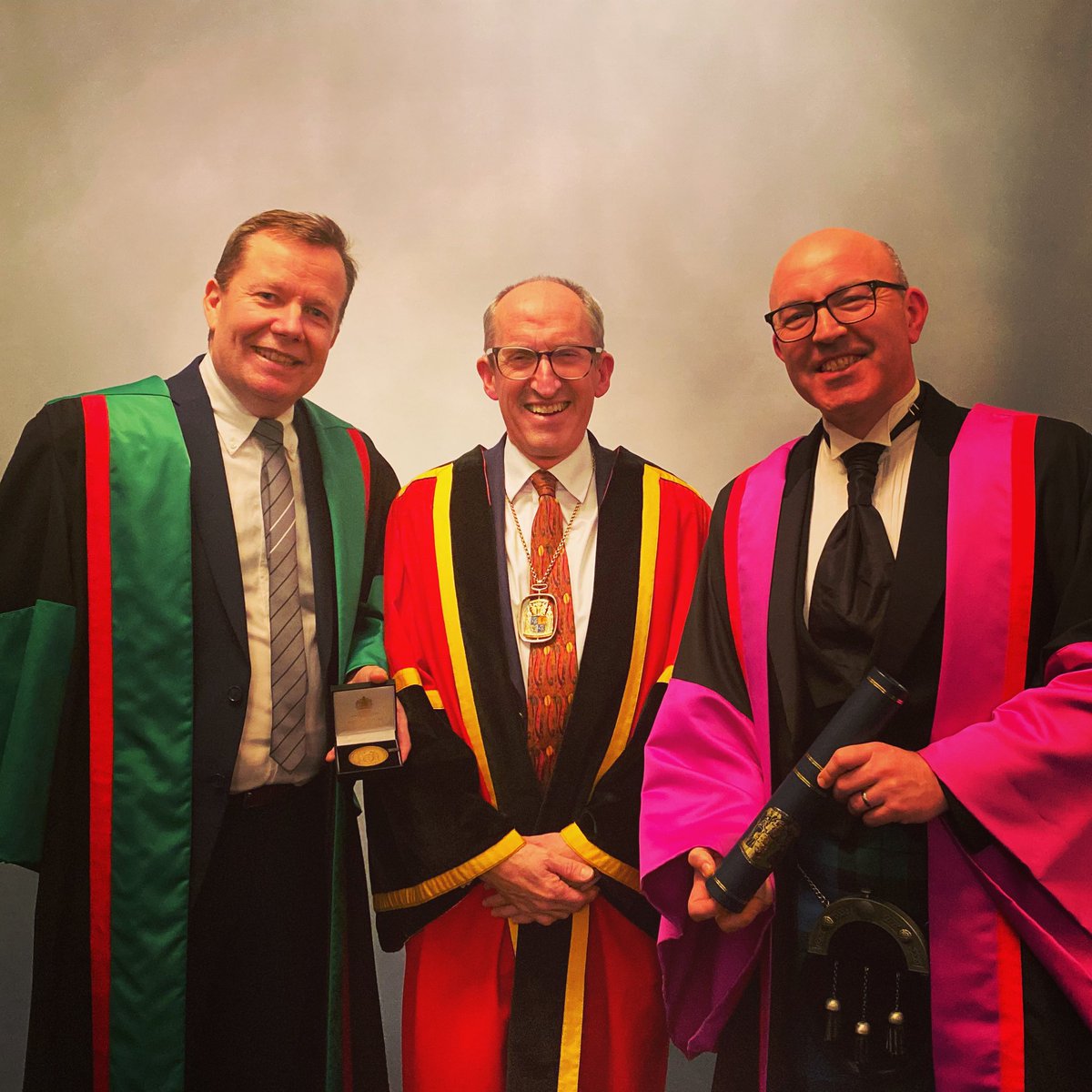 Royal College of Physicians & Surgeons of Glasgow (@rcpsglasgow) on Twitter photo It’s an absolute honour to award this year’s President’s Medal to College Fellow <a href="/jasonleitch/">Jason Leitch</a> and Honorary Fellowship to Professor Brian Kennon, pictured here with College President @MikeMckirdy at this evening’s Diploma Ceremony #WeAreRCPSG It’s an absolute honour to award this year’s President’s Medal to College Fellow <a href="/jasonleitch/">Jason Leitch</a> and Honorary Fellowship to Professor Brian Kennon, pictured here with College President @MikeMckirdy at this evening’s Diploma Ceremony #WeAreRCPSG