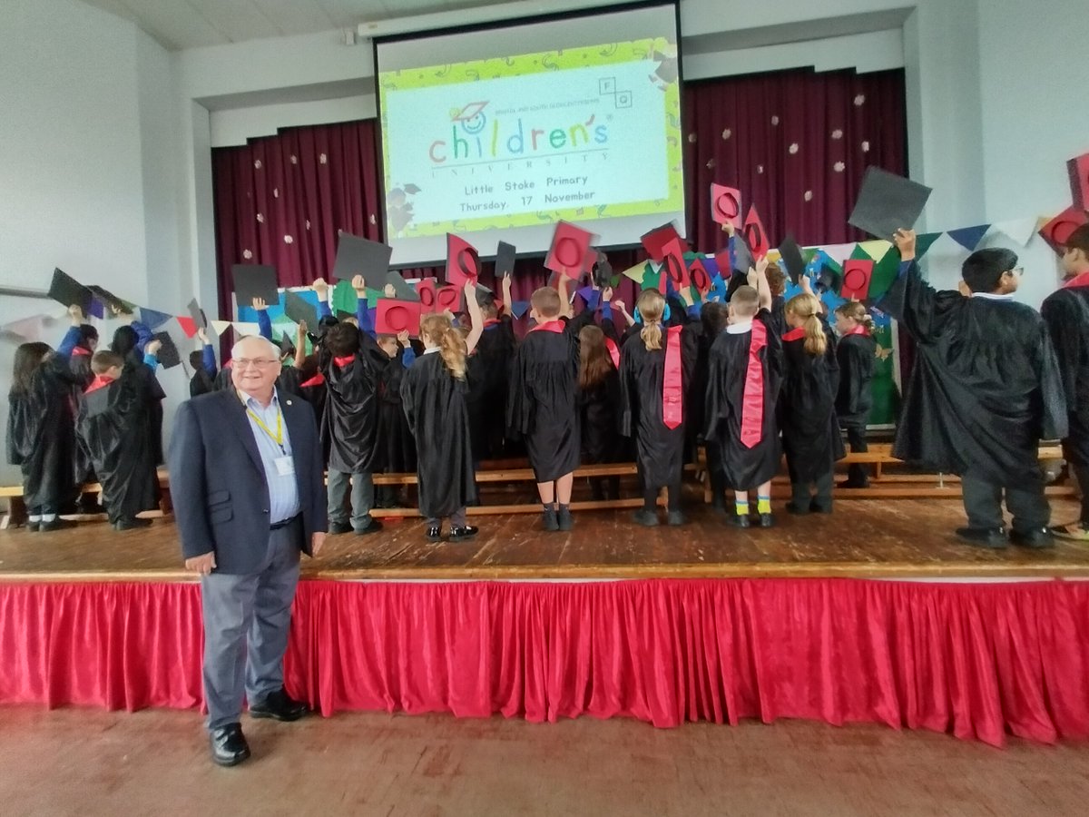 Thank you <a href="/BSGChildrensUni/">Bristol & South Glos Children's Uni</a> and Brian Allinson, from Stoke Gifford P.C, for supporting our Key Stage Two graduation today.  So much learning happening beyond the classroom! #LSPSlearning #DreamPlanAchieve