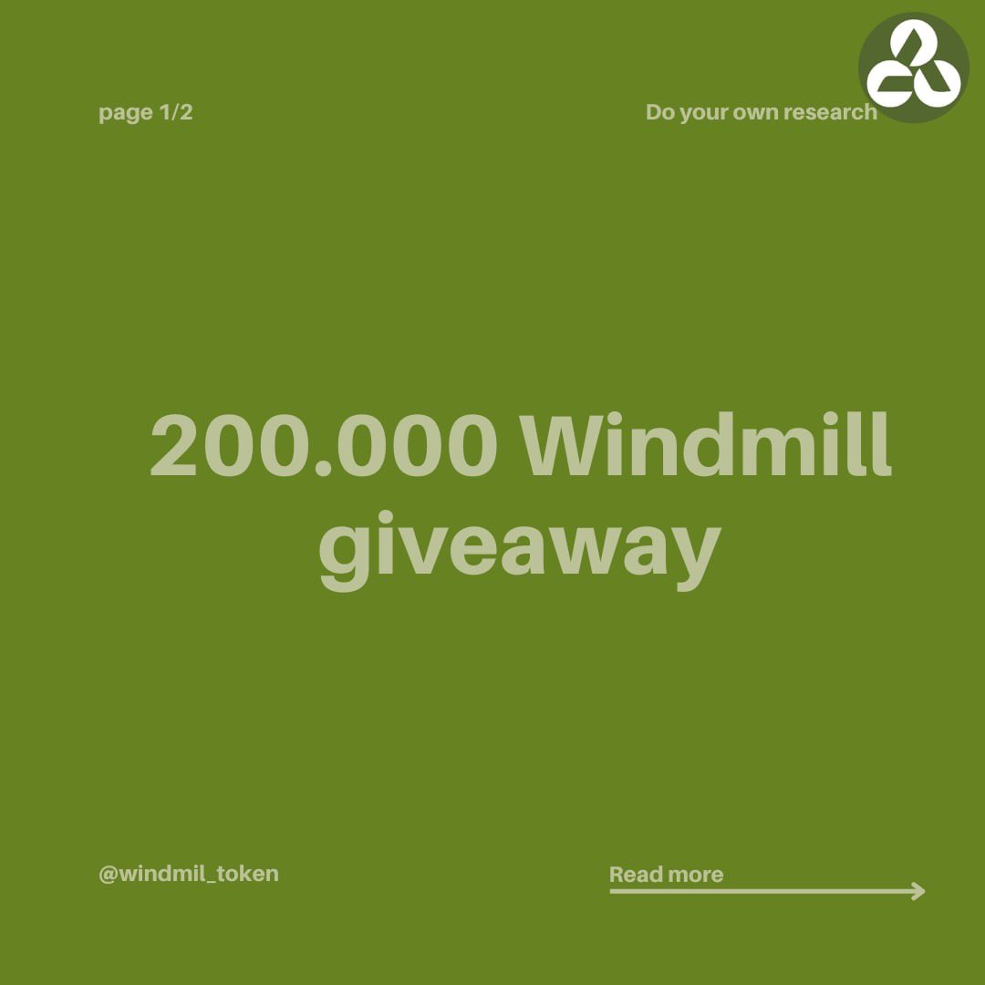 WindmillToken's tweet photo. https://t.co/8ijSClRswl