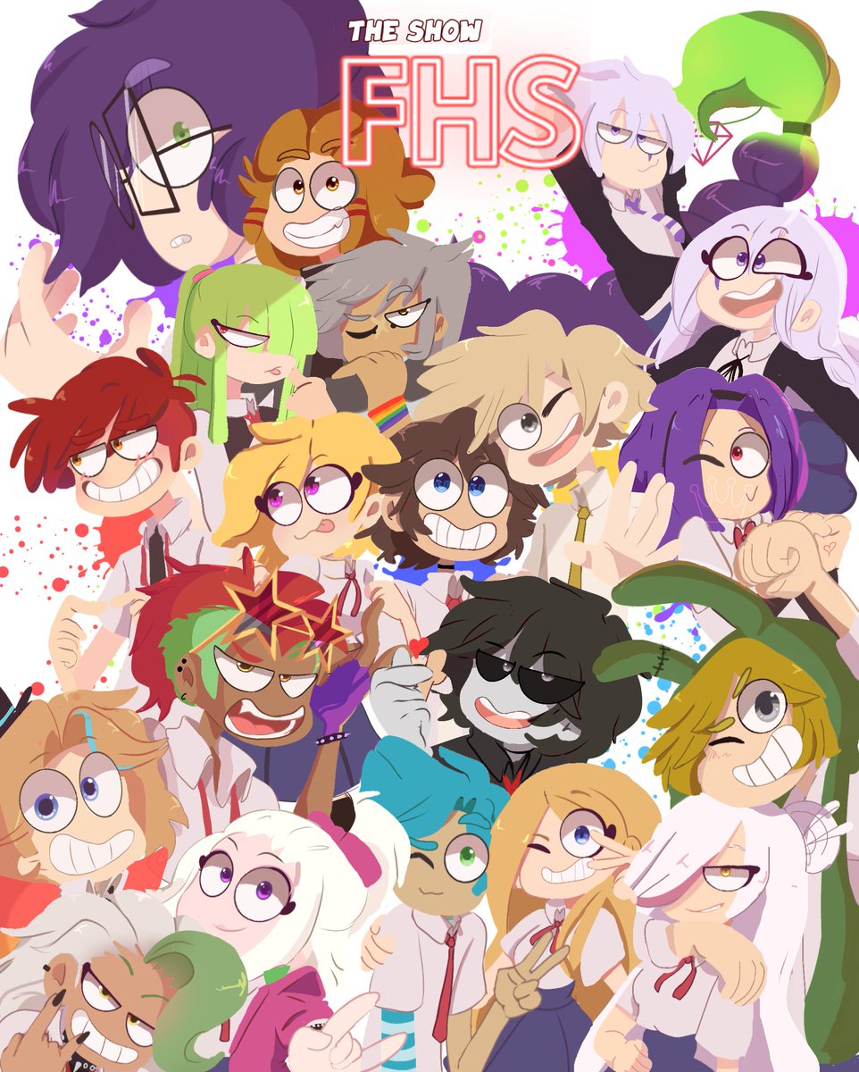 kwan_sumi's tweet photo. LISTO AQUI LA PORTADA DE 
the show FHS espero que les guste tanto como ami🤩,tomo tiempo dibujarlo y pintarlo pero por fin pude terminarlo ^^ https://t.co/R8CzzHRUEk