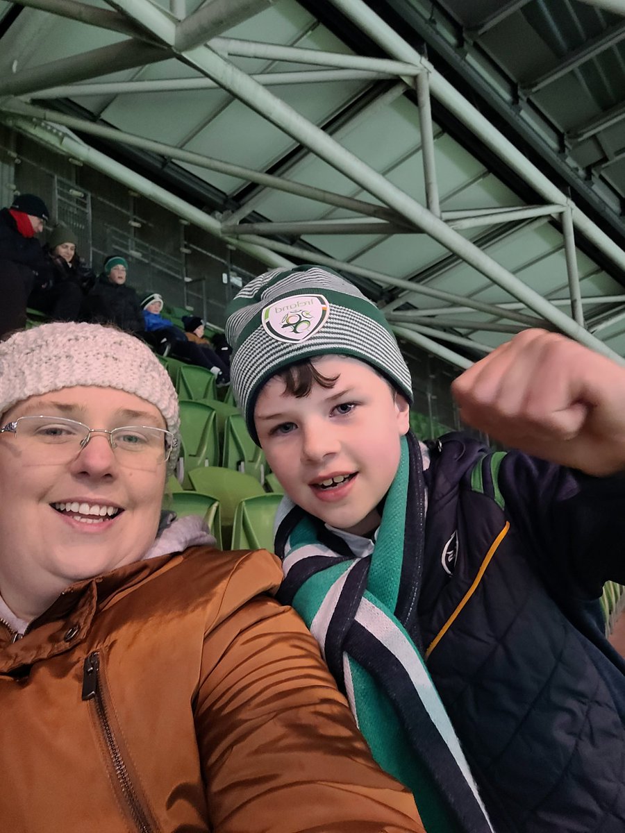 karenmc79's tweet photo. #COYBIG Ronan's first trip to see Ireland in the Aviva. Happy 10th Birthday Ronan #Ireland, #AvivaStadium #ComeOnIreland https://t.co/ZGqLFBs0J3