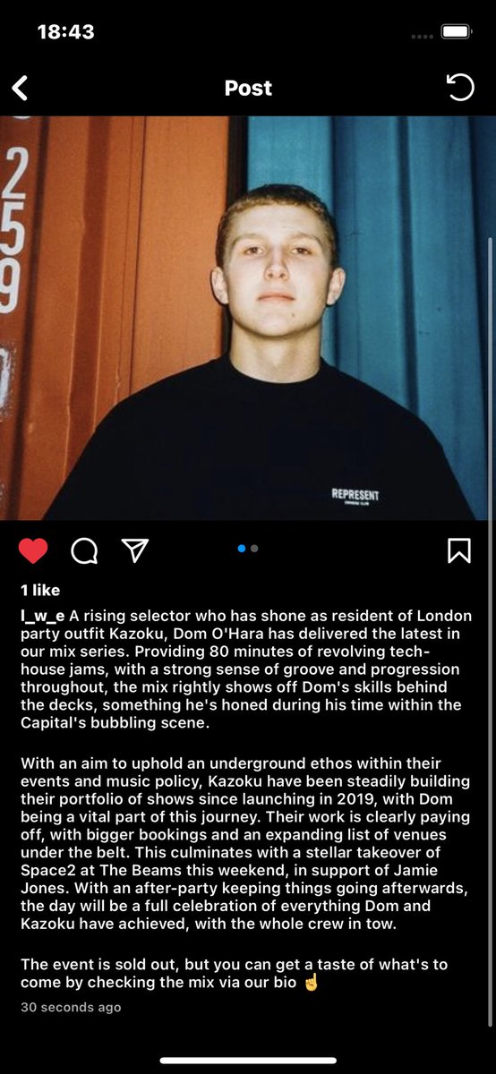 Kind word from LWE. Listen to <a href="/dom0hara/">Dom O'Hara</a> new mix here: on.soundcloud.com/qCGSarYc8t628e…

Catch you all in room 2 tomorrow