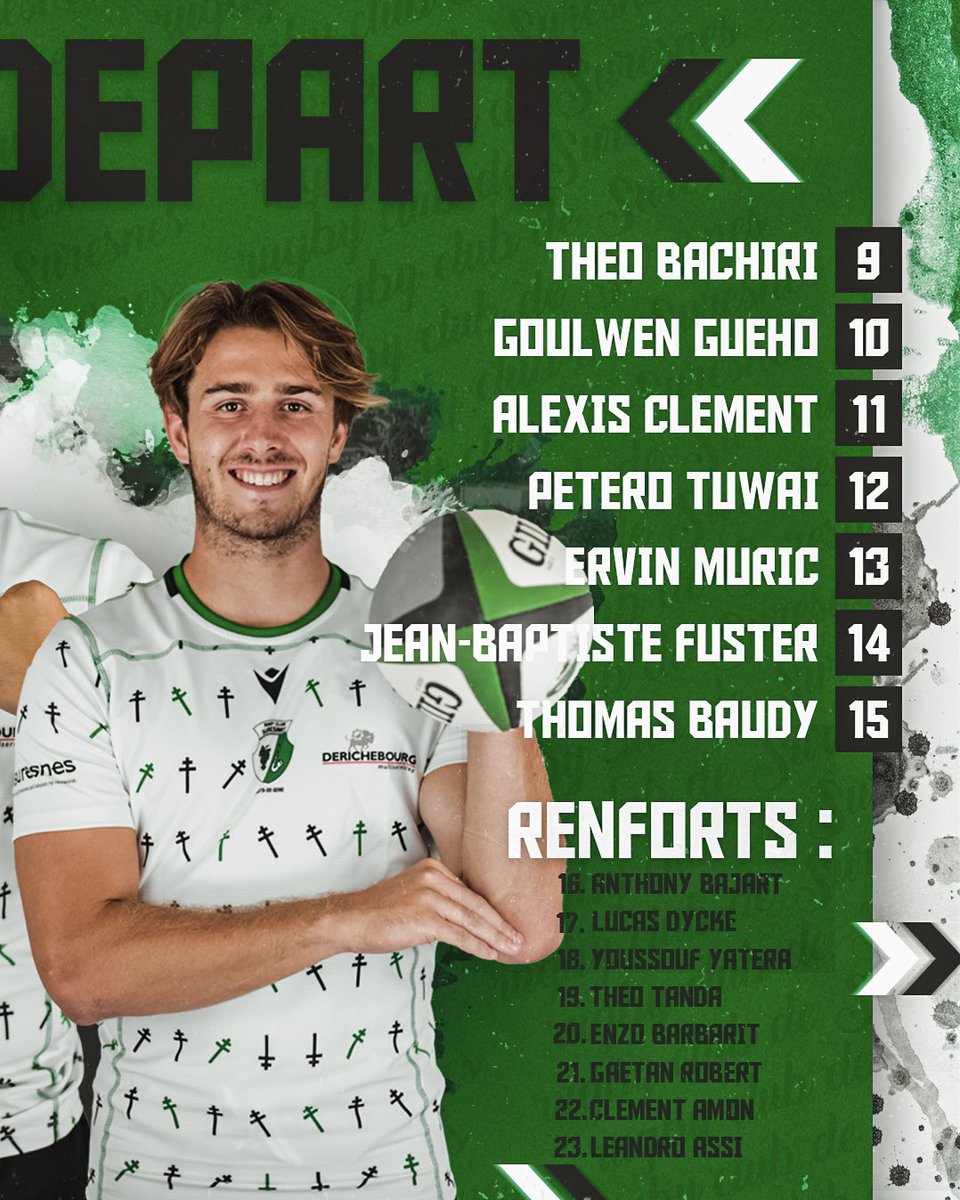 RCSuresnes's tweet image. [ COMPOSITION 📇 ]

Nos suresnois se déplacent Bourg-en-Bresse ce week-end..ou plutôt, ce vendredi! Même si c’est un jour « inhabituel », la rencontre sera à suivre depuis l’espace Dussert. Notre partenaire @_ovniburger sera même sur place pour vous concocter de gourmets burgers.