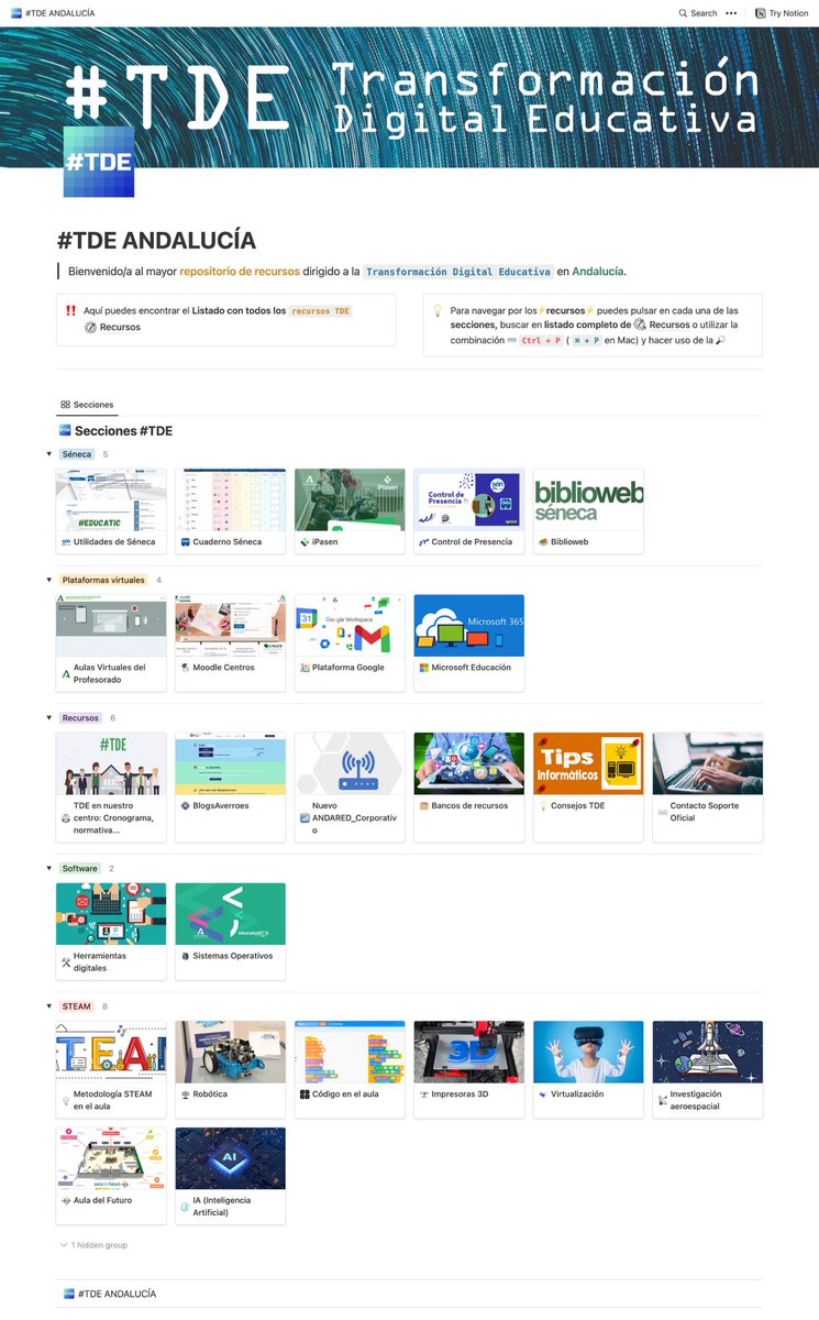 <a href="/NotionEspa/">Notion en Español</a> <a href="/NotionHQ/">Notion</a> Y que lo digas, esta página de recursos digitales educativos la hemos organizado un equipo de compañeros y es de gran utilidad para muchísimos docentes
recursostde.notion.site