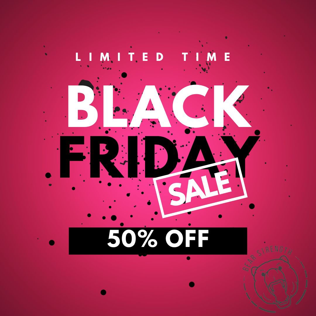 Black Friday Sale is now LIVE 🚨🚨 

It’s a kinda big DEAL

⬇️⬇️⬇️⬇️

bearstrength.co.uk