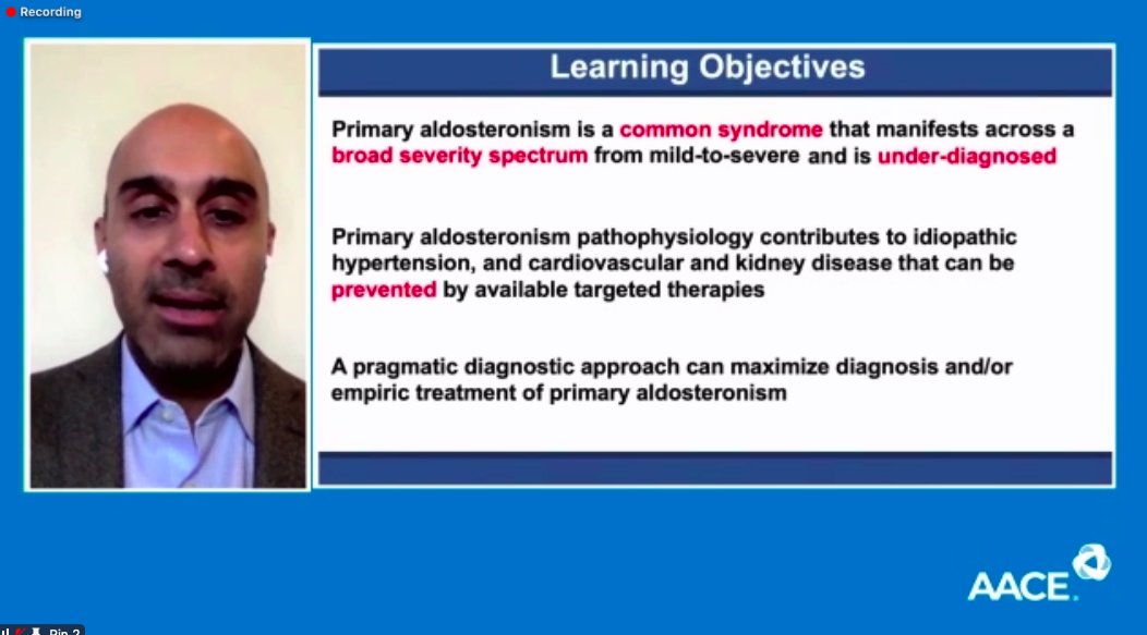 Great lecture by @AnandVaidya17 @BrighamWomens - A COMMON entity - primary aldosteronism - we should be screening more! #EndocrineUniversity @TheAACE #WeAreAACE #EndocrineHypertension #Hypertension #MedTwitter #EndoTwitter