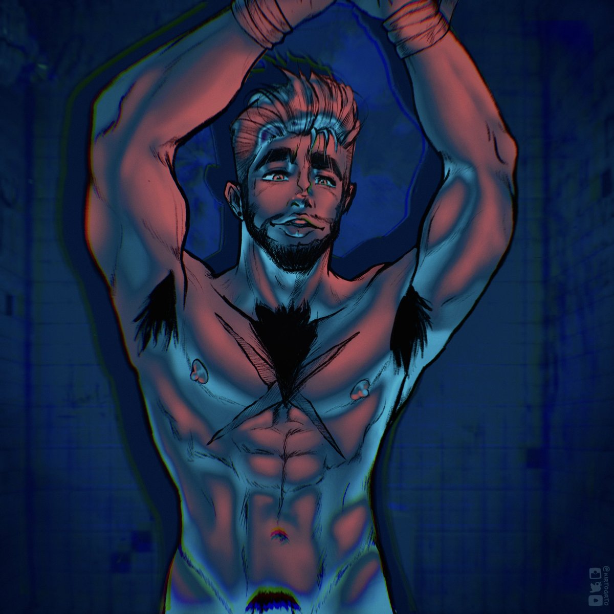Kirtoarto_NSFW's tweet photo. POV: You're drunk and and wanted to throw-up but you entered an occupied cubicle         

#bara #gaynsfwart #handtied #hunk https://t.co/u8rG31nOH5