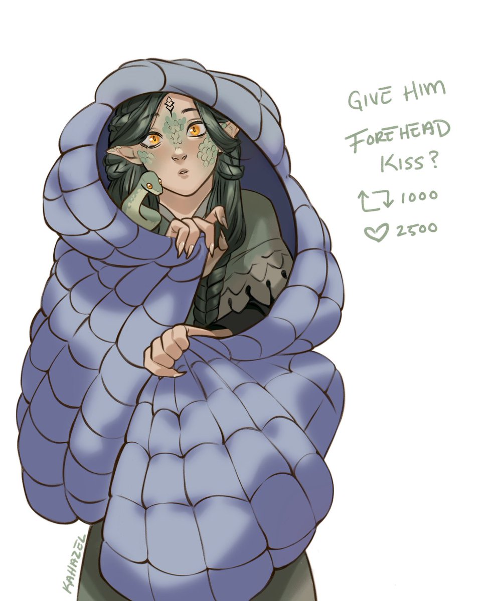 「Kiss the snek? #svsss #zzl 」|Day ~comms closed~のイラスト