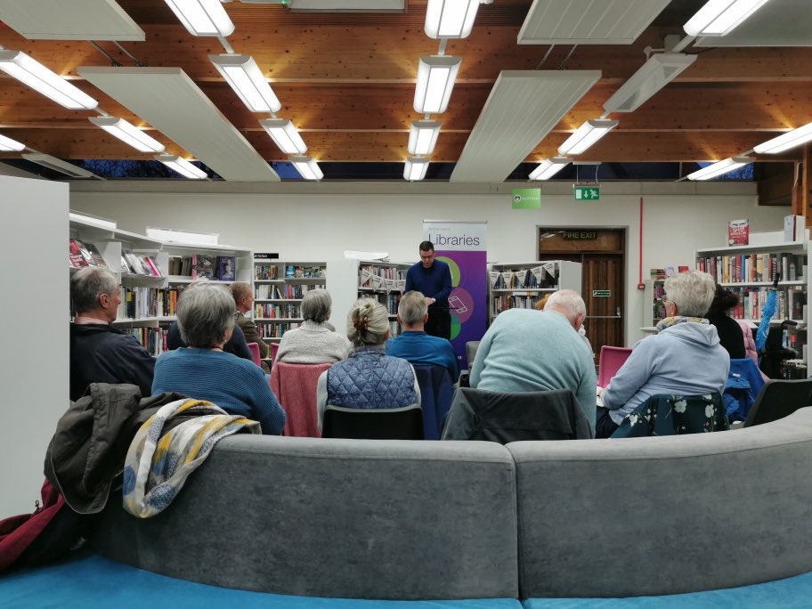 RJMitchellAuth's tweet photo. Huge thanks to all who braved the elements for my #bookweekscotland event at #bridgeofallanlibrary & enjoyed some #hammertime also to malcolm & carolyn for organising! @MJPGroup @StirlingLibs @activestirling1 @WhatOnStirling @NoirBarEdin @smithmuseum @CreateStirling #author https://t.co/QHLXreIAQ9
