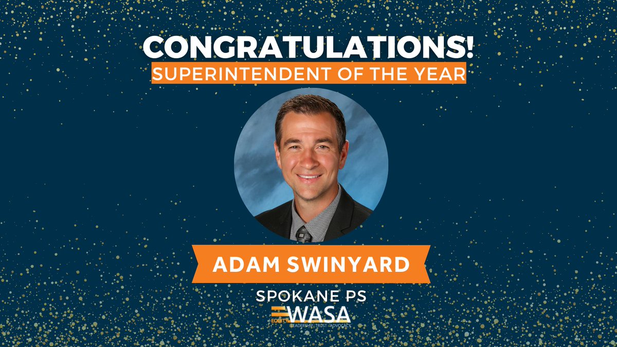 wasa_oly's tweet photo. #CONGRATULATIONS to @SuptSwinyard of @spokaneschools, for being named Washington State's Superintendent of the Year 2023! You can find out more about why Adam was chosen in our latest #pressrelease https://t.co/SBBv3XQwmB https://t.co/Cwd8FNFnzG